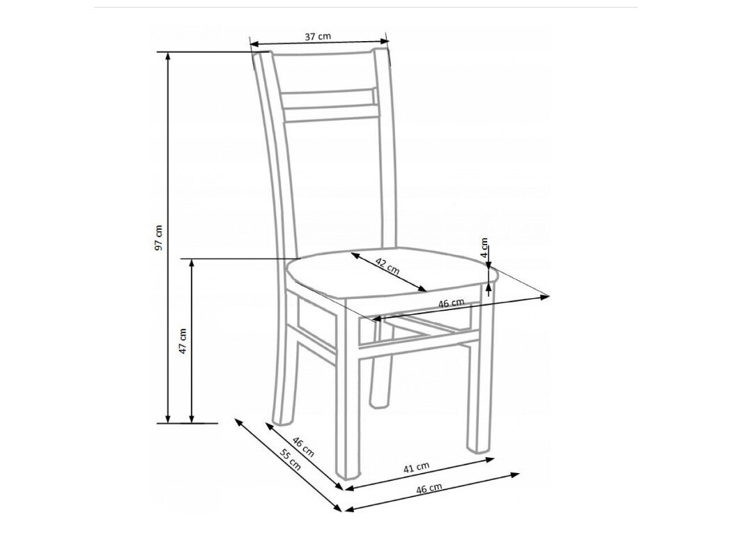 Scaun Houston 260 (Stejar Honey + Gri)