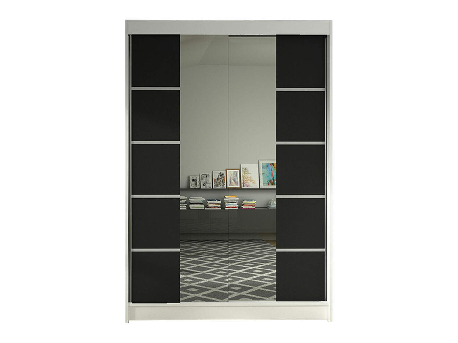 Dulap Closico Salvor V (Alb + Negru)