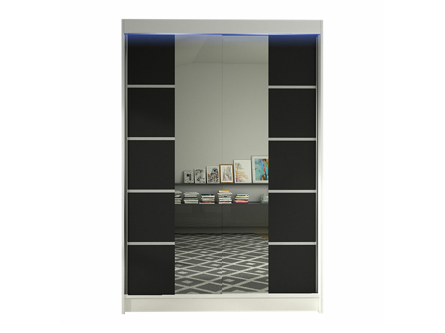 Dulap Closico Salvor V (Alb + Negru)