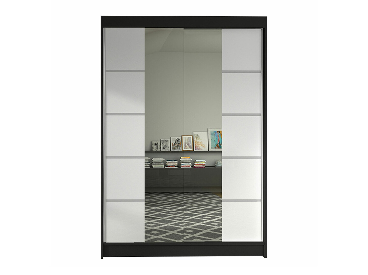Dulap Closico Salvor V (Negru + Alb)