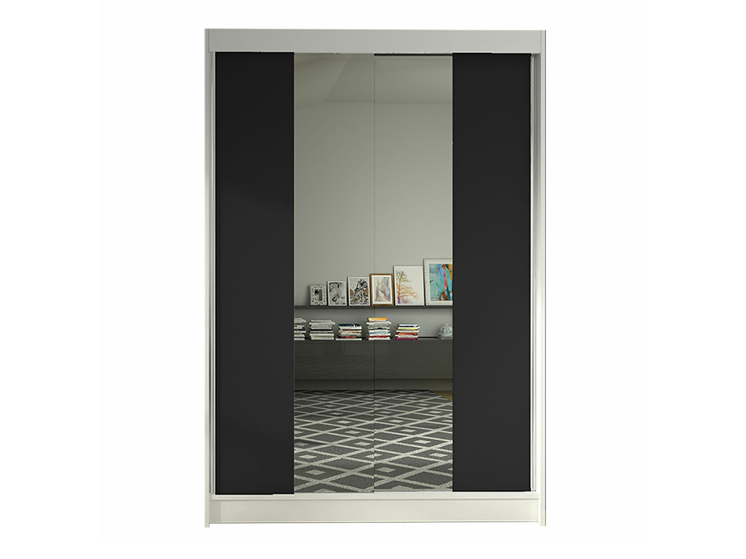 Dulap Closico Salvor II (Alb + Negru)