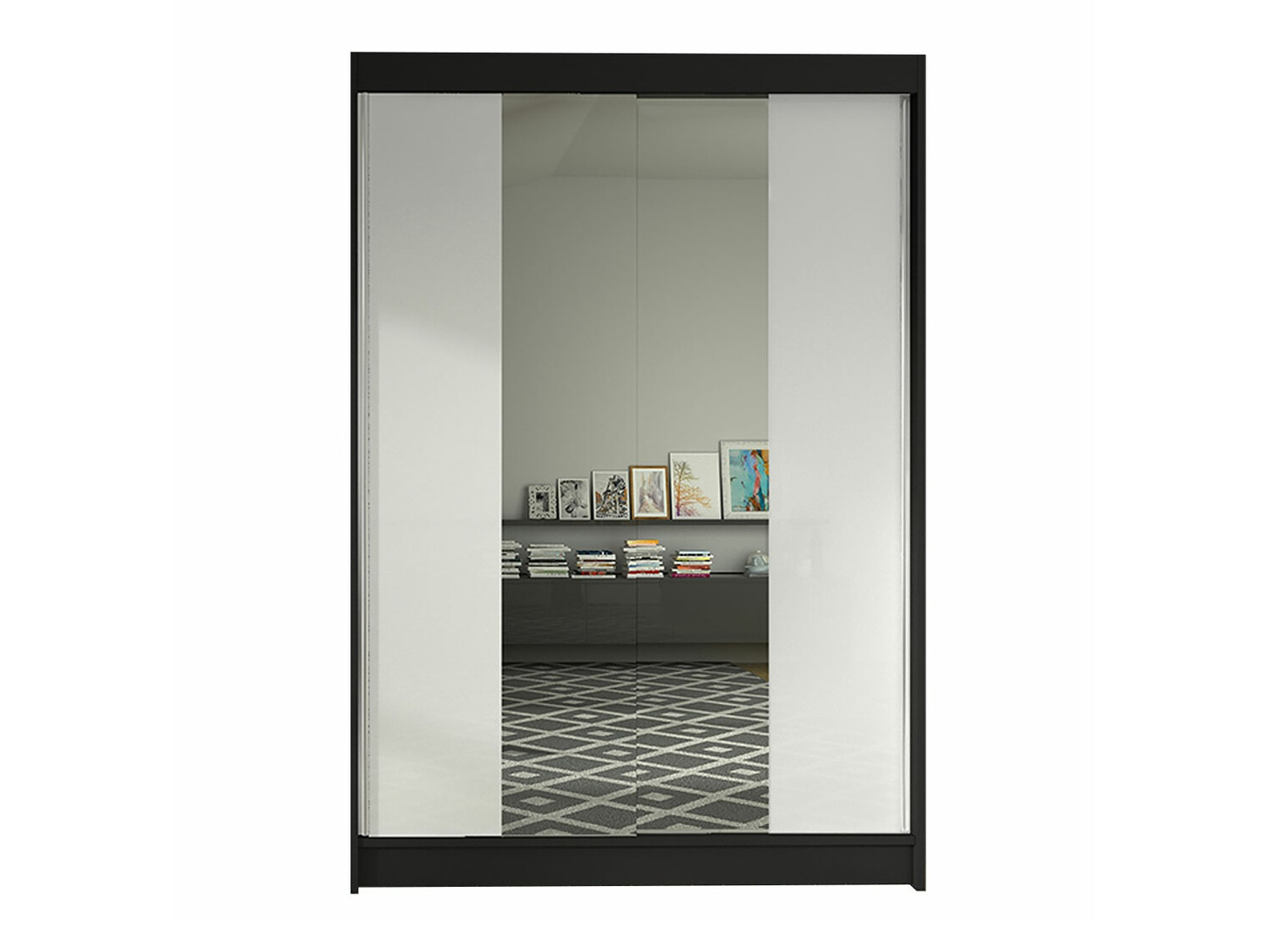 Dulap Closico Salvor II (Negru + Alb)