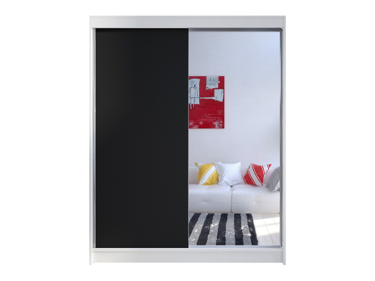Dulap Closico Vastor I (Alb + Negru)