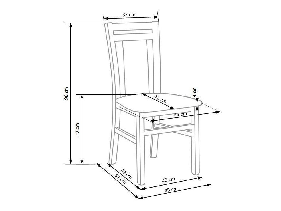 Scaun Houston 550 (Stejar Sonoma + Gri)
