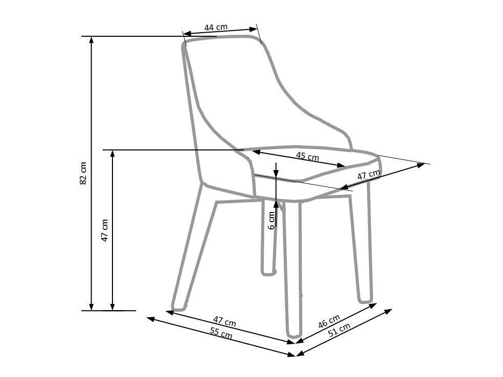 Scaun Houston 577 (Crem + Stejar)