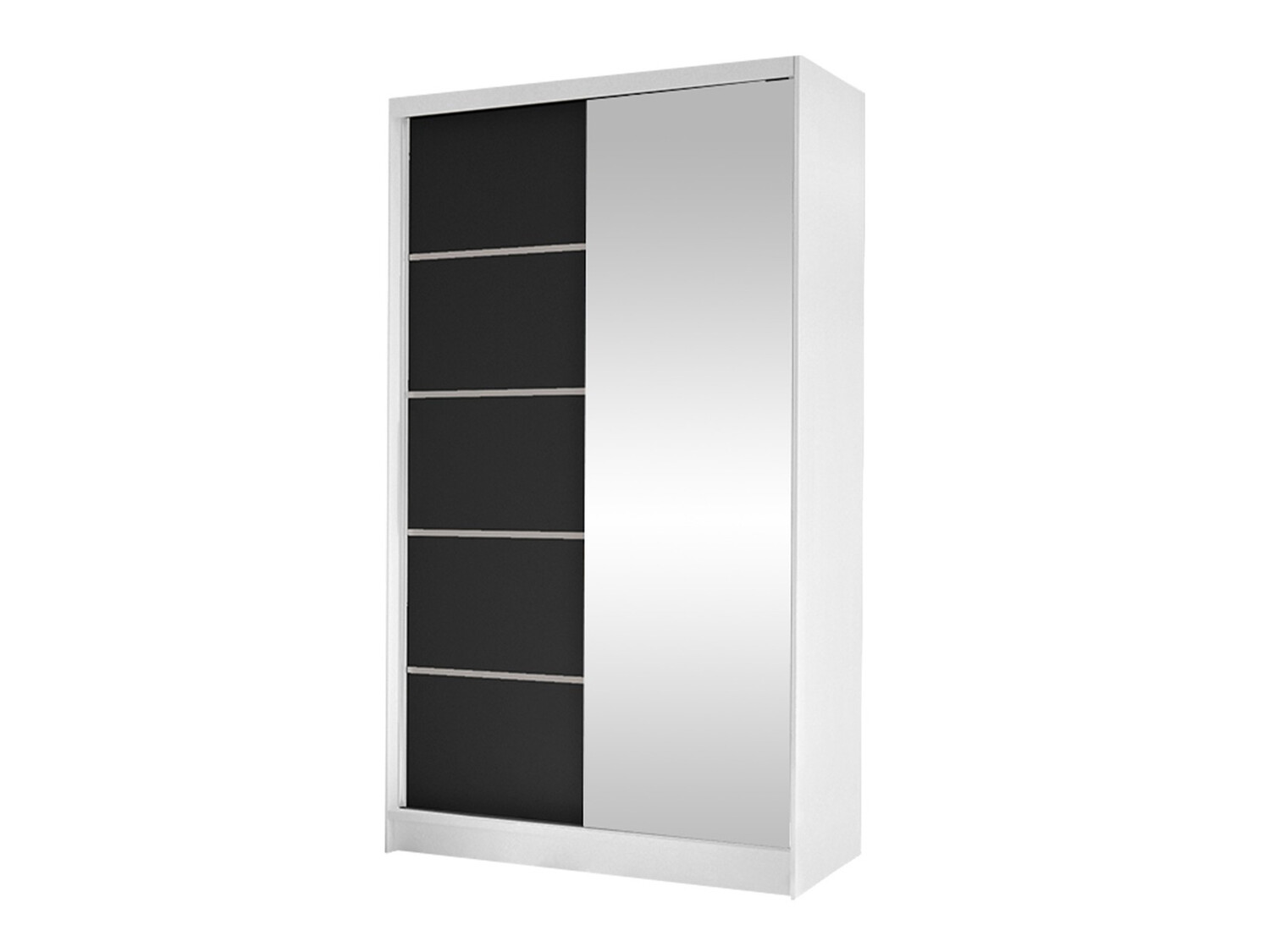 Dulap Closico Fractor III (Alb + Negru)