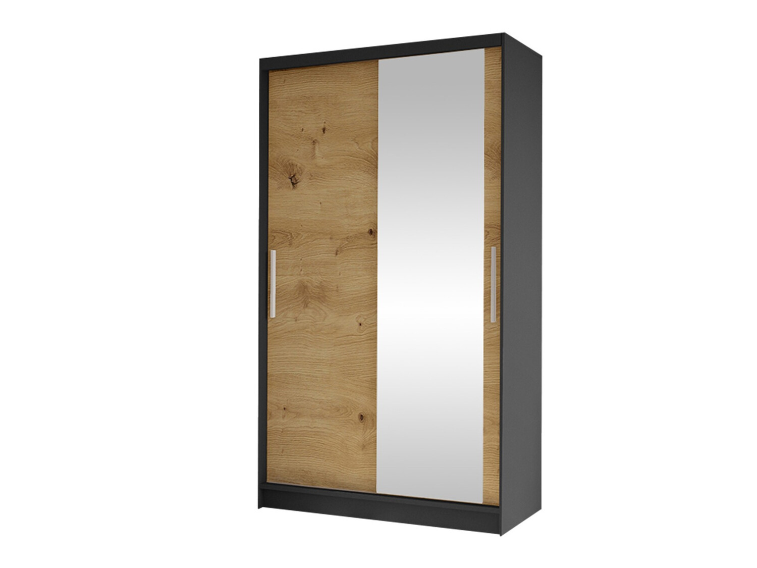 Dulap Closico Structor VI (Negru + Stejar artizan)
