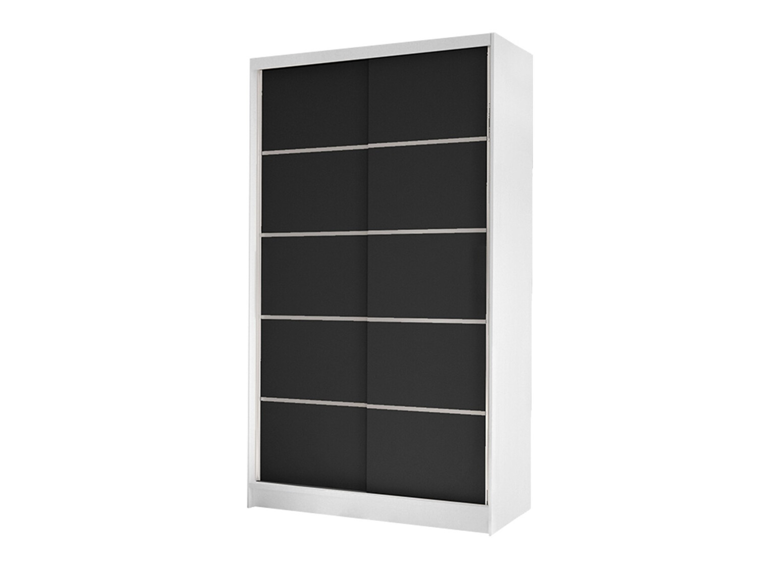 Dulap Closico Fractor IV (Alb + Negru)