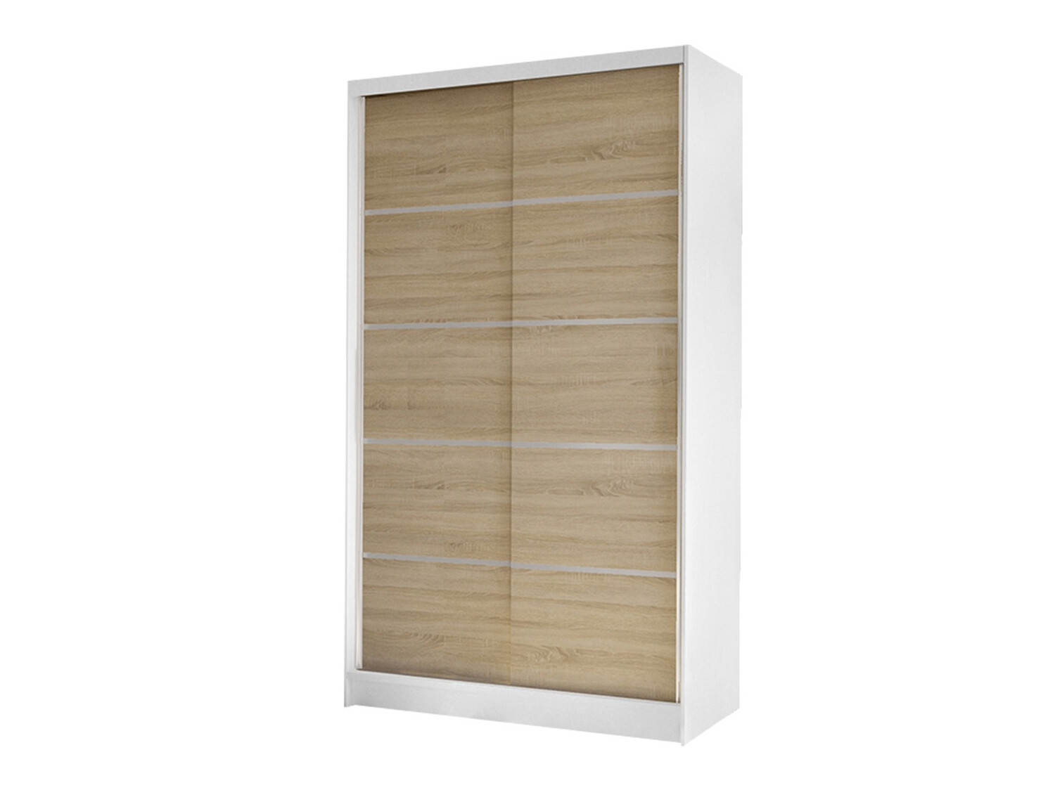 Dulap Closico Fractor IV (Alb + Stejar Sonoma)
