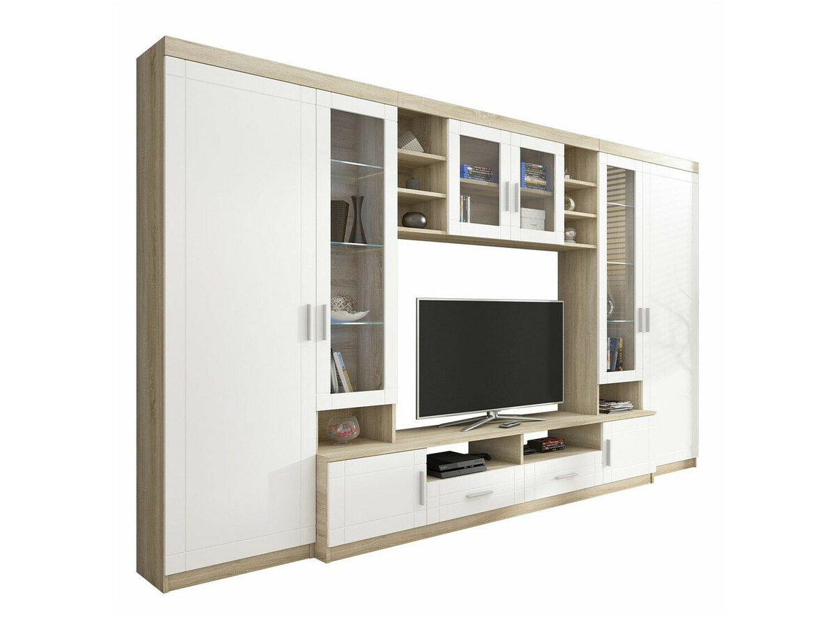 Set de living Bacces (Stejar Sonoma + Alb)