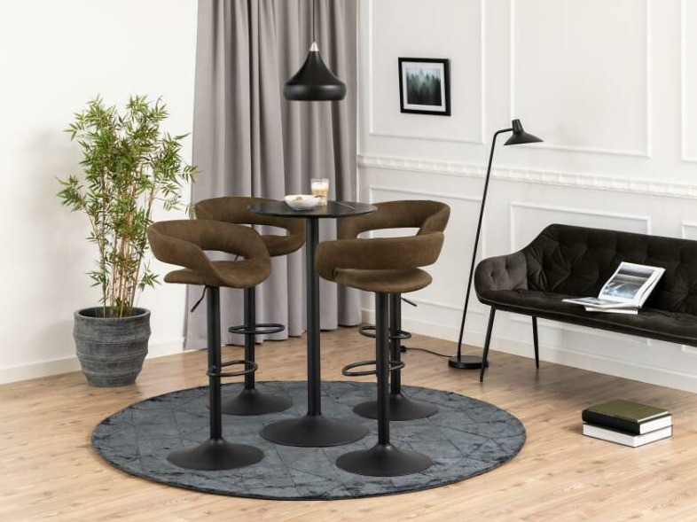 Scaun de bar Norsica 280 (Maro + Negru)