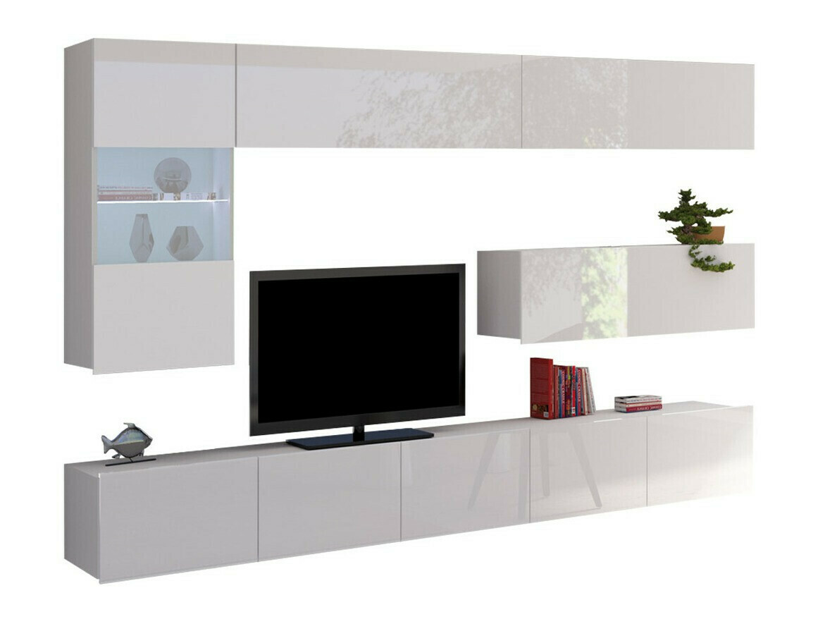 Set de living Remus IV (Alb + Alb lucios)