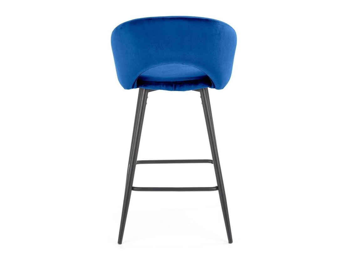 Scaun de bar Houston 881 (Albastru inchis + Negru)