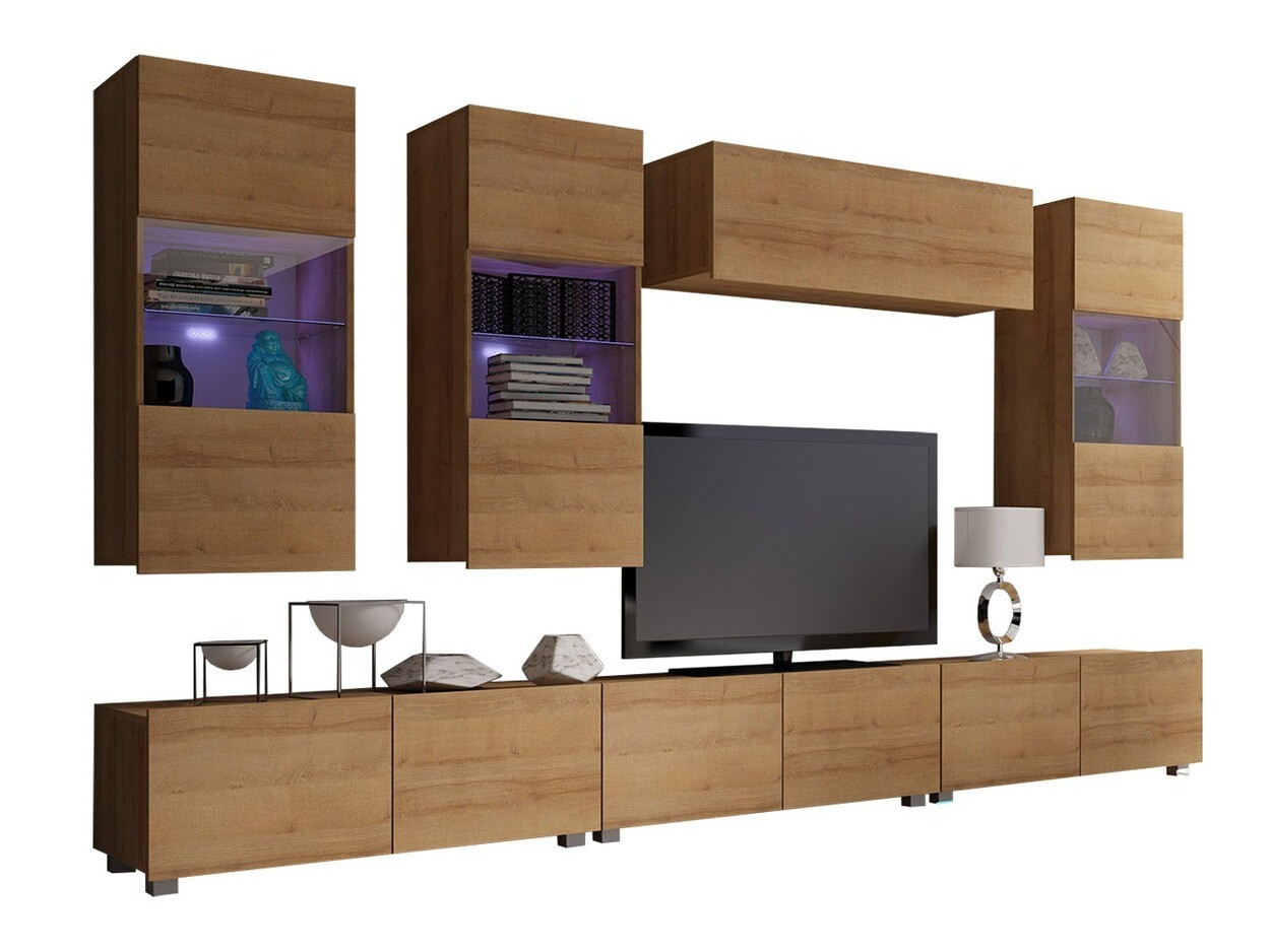 Set de living Remus XI (Stejar auriu)