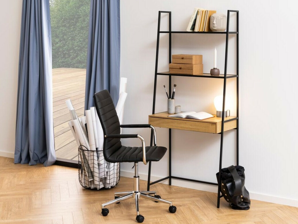 Birou Norsica Sevferi 163 (Stejar natur + Negru)