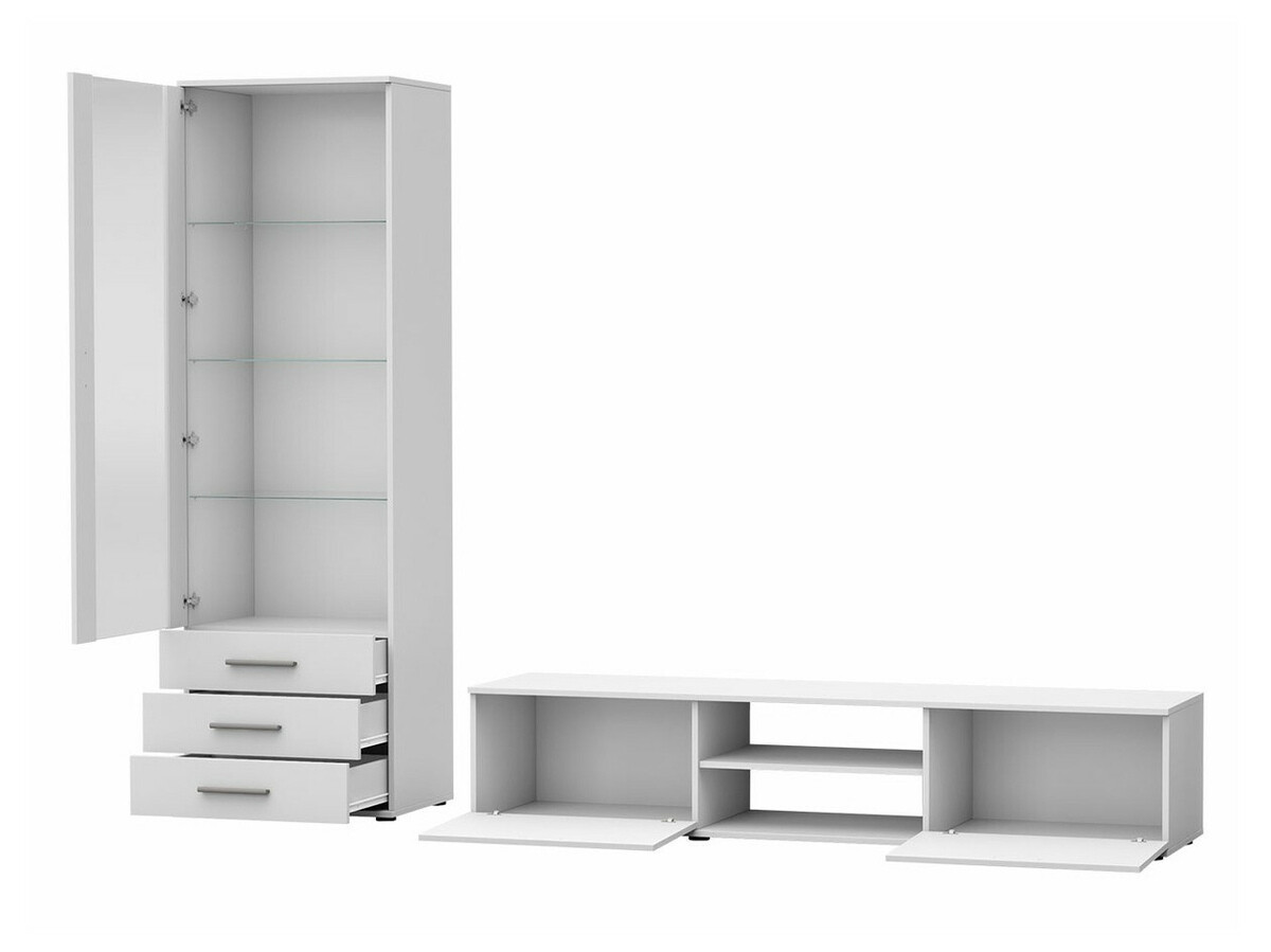 Set de living Tornola 107 (Alb + Alb lucios)