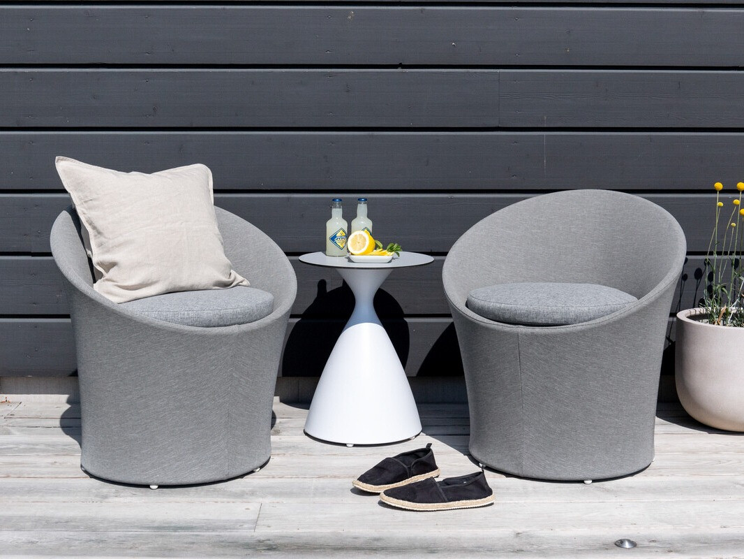 Set de balcon Dallas 3118 (Alb + Negru)