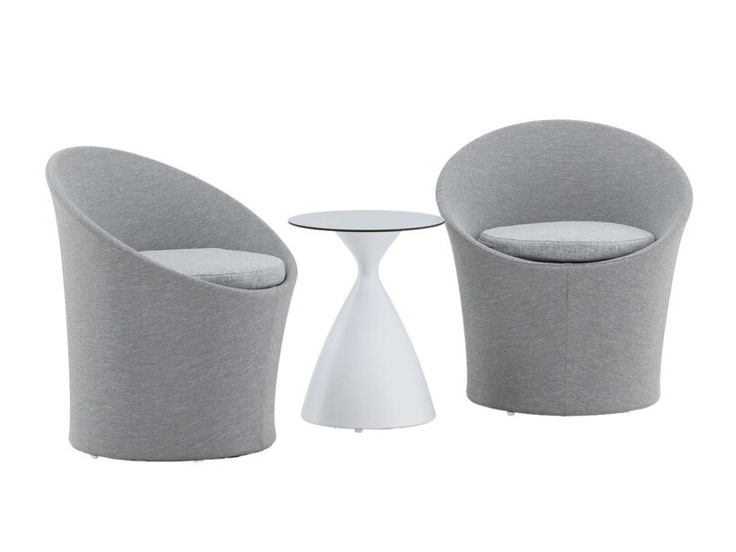 Set de balcon Dallas 3118 (Alb + Negru)