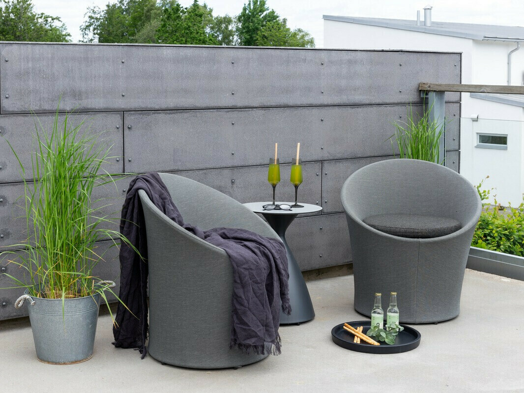 Set de balcon Dallas 3118 (Gri + Negru)