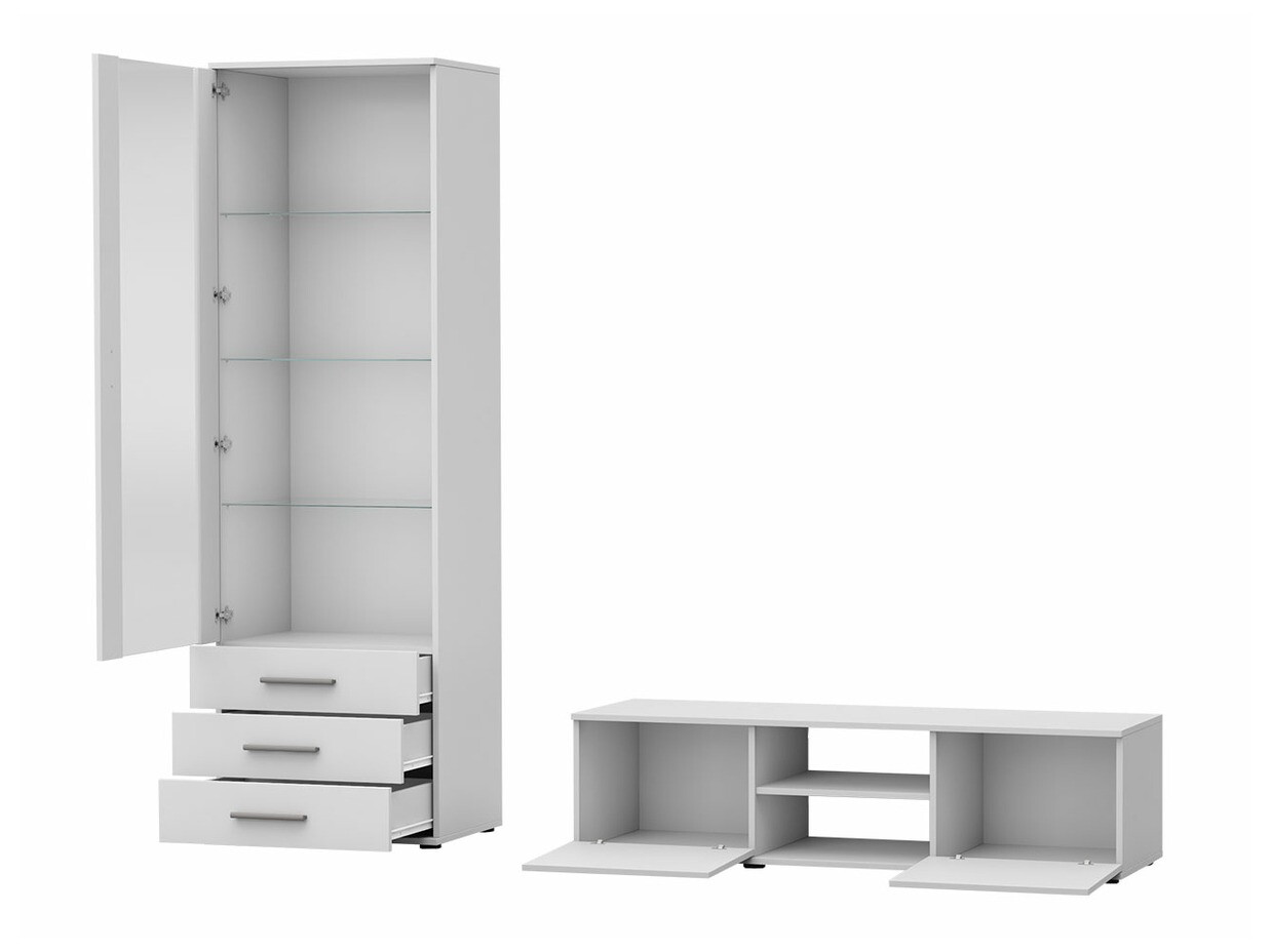 Set de living Tornola 110 (Alb + Alb lucios)