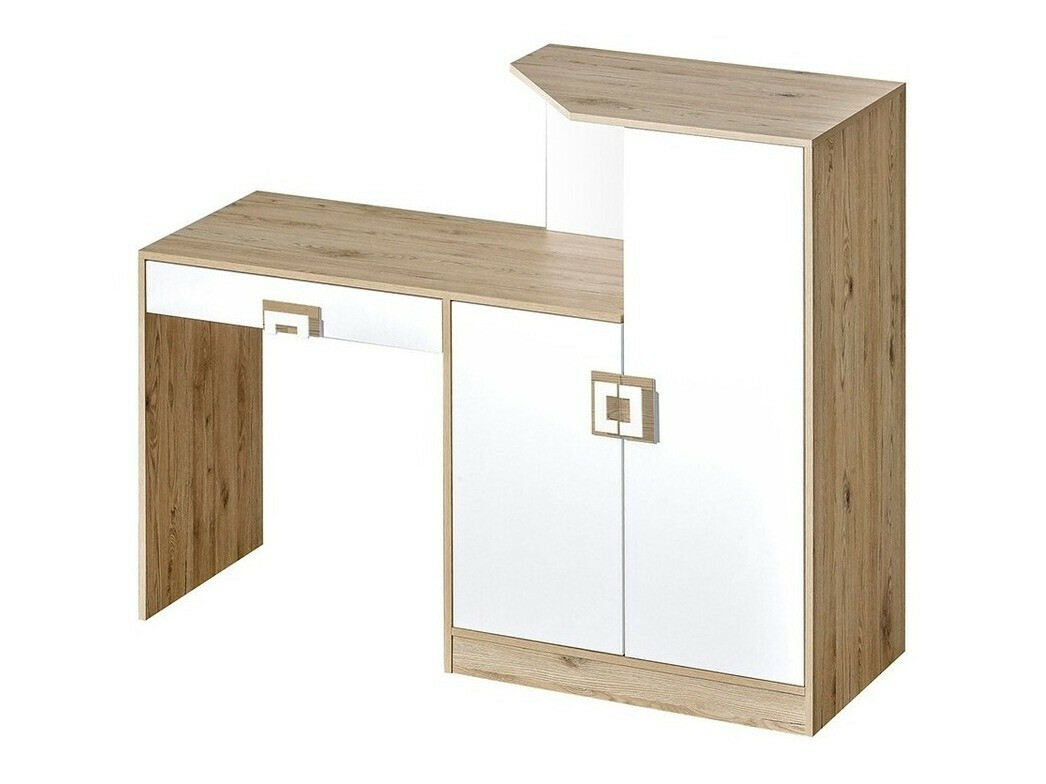 Birou Tolfere 105 (Stejar deschis + Alb)