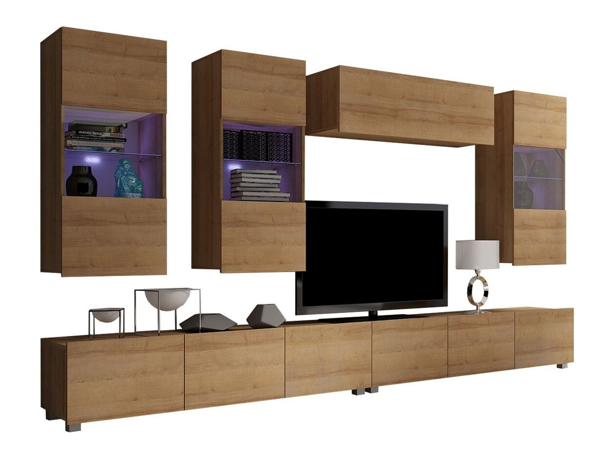 Set de living Remus V (Stejar auriu)