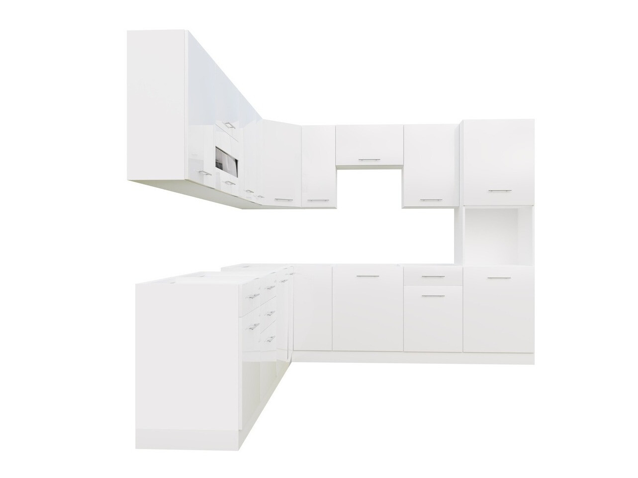 Set de bucătărie modular Tiffa White 150