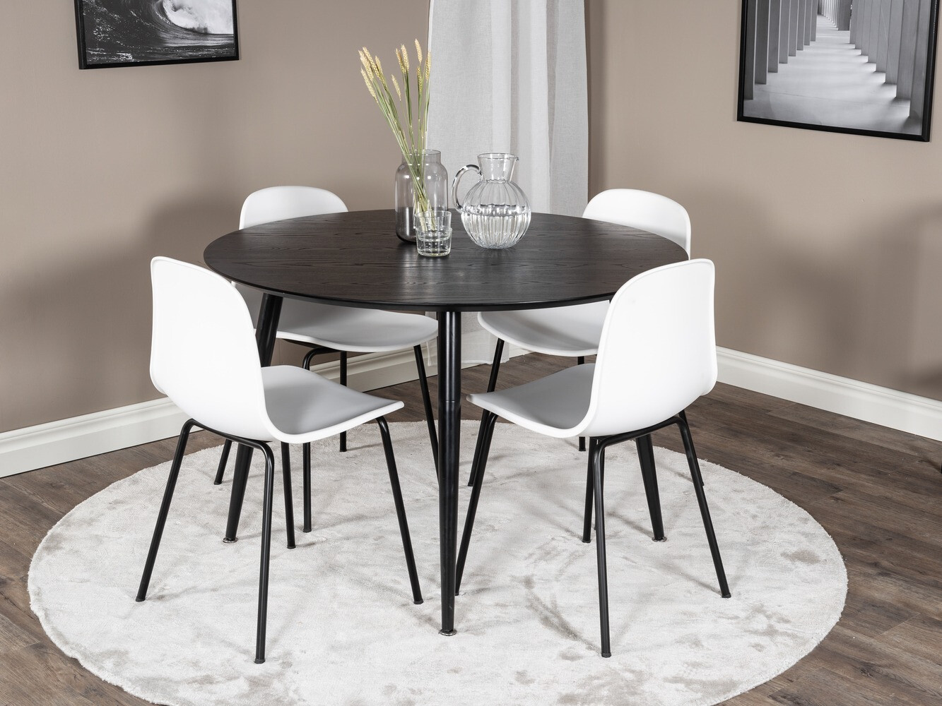 Set de mese Dallas 1622 (Alb + Negru)
