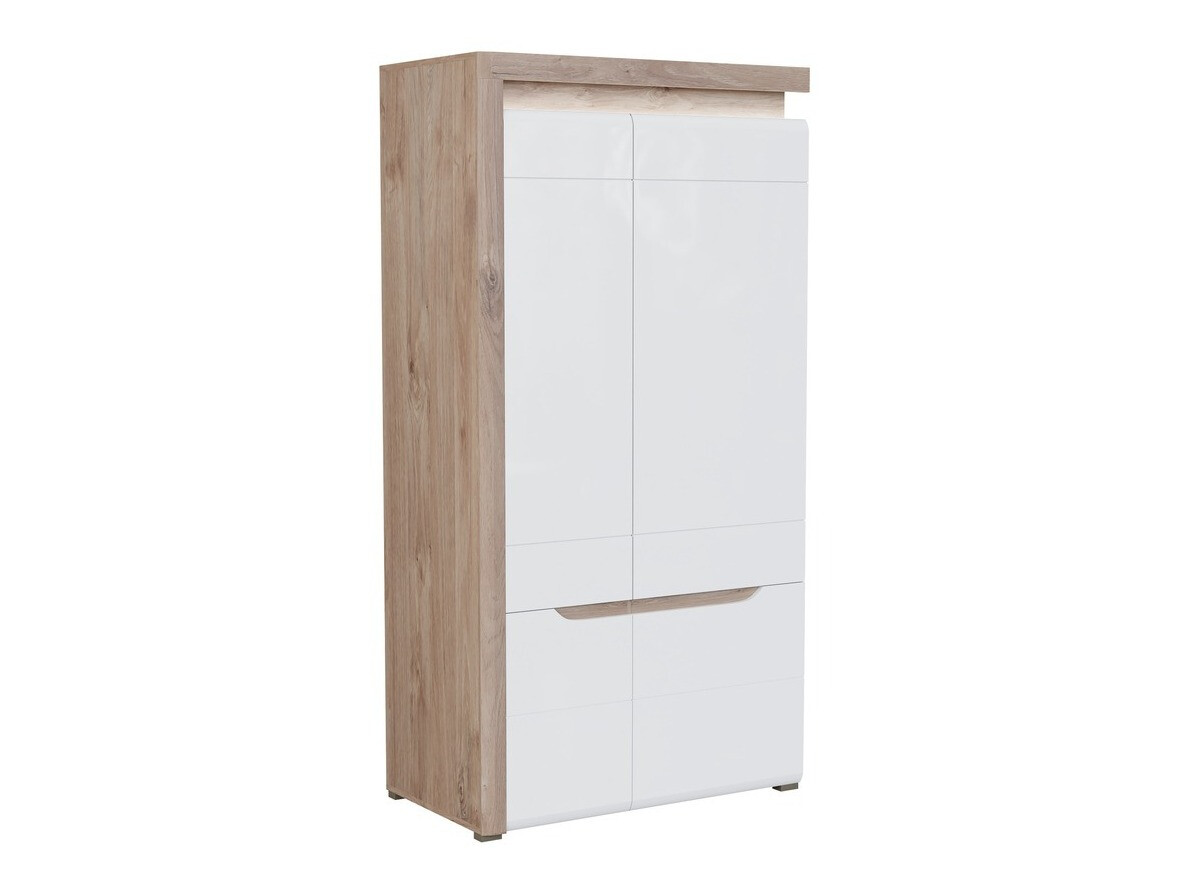 Dulap Revelmi 107 (Stejar + Alb lucios)