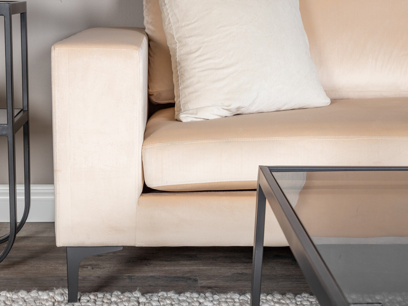 Canapea Dallas 2910 (Bej + Negru)