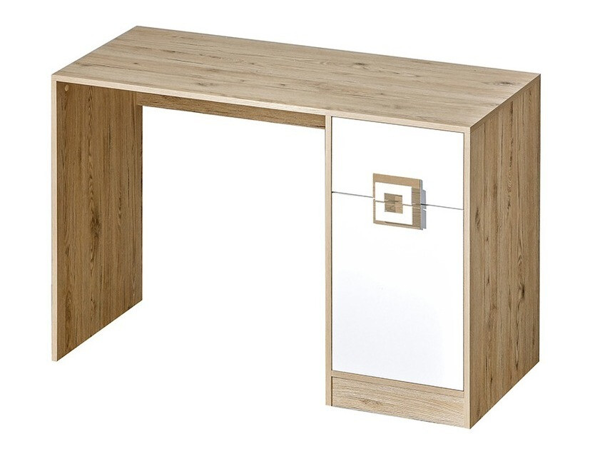 Birou Balvire 110 (Stejar deschis + Alb)