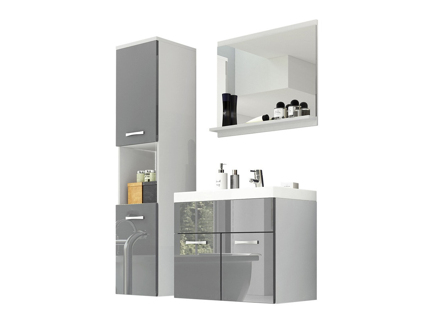 Set baie Sarasota 122 (Alb + Gri lucios)
