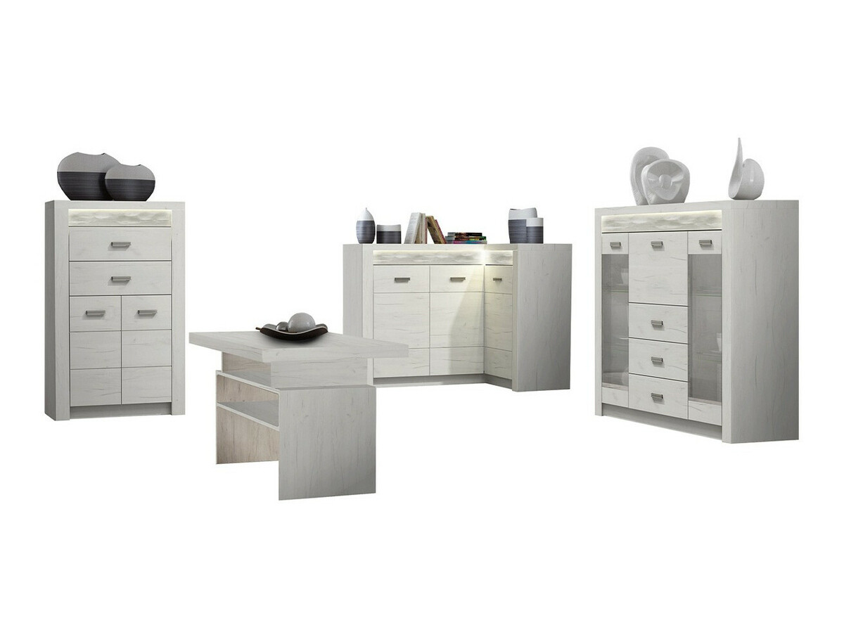 Set de living Serfeno 121 (Mestesug alb)