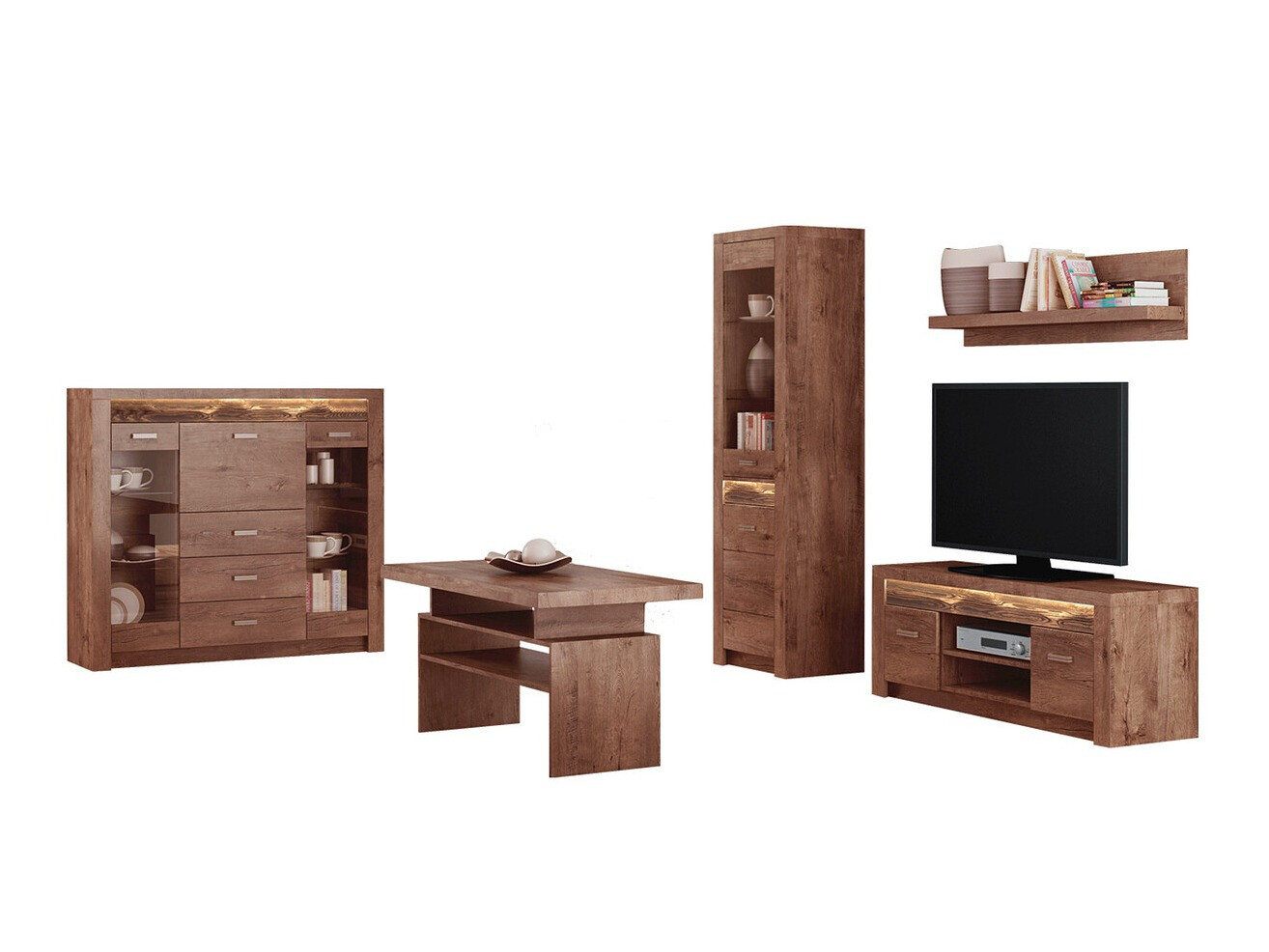 Set de living Serfeno 122 (Cenușă deschis)