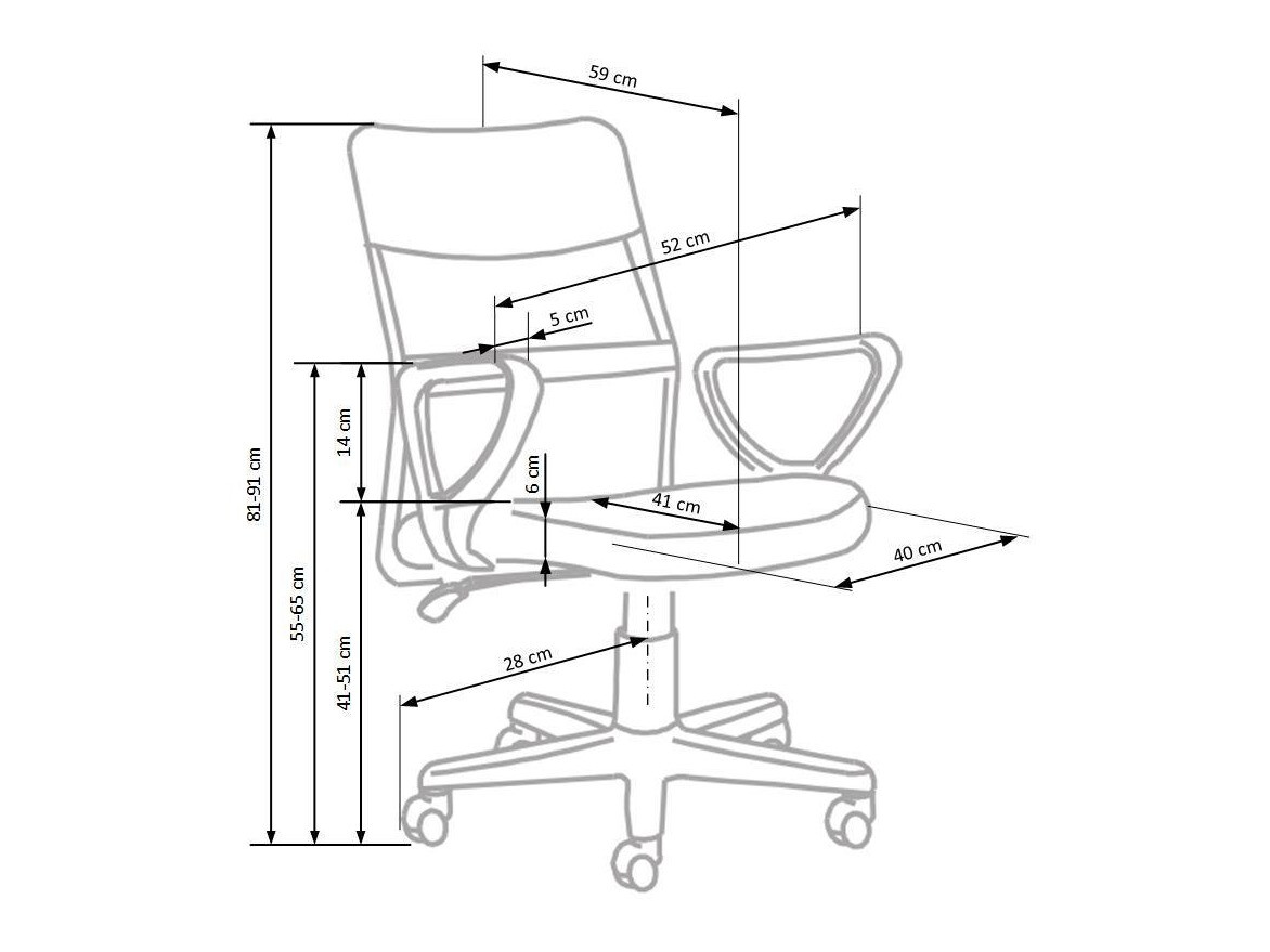 Scaun pentru copii Houston 397 (Gri)