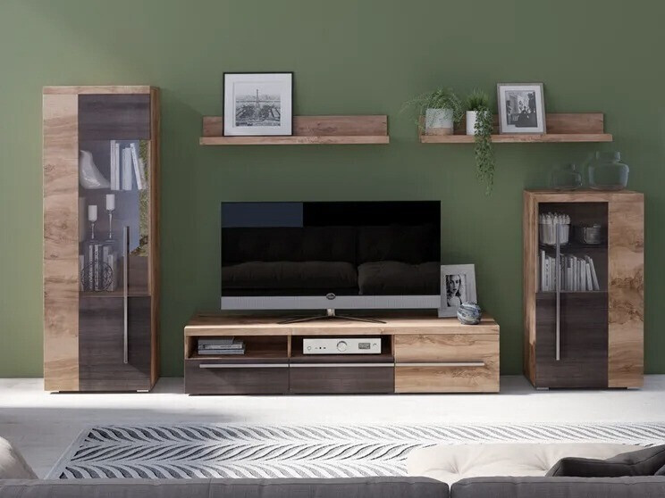 Set de living Sorciro 103 (Nuca + Stejar închis)
