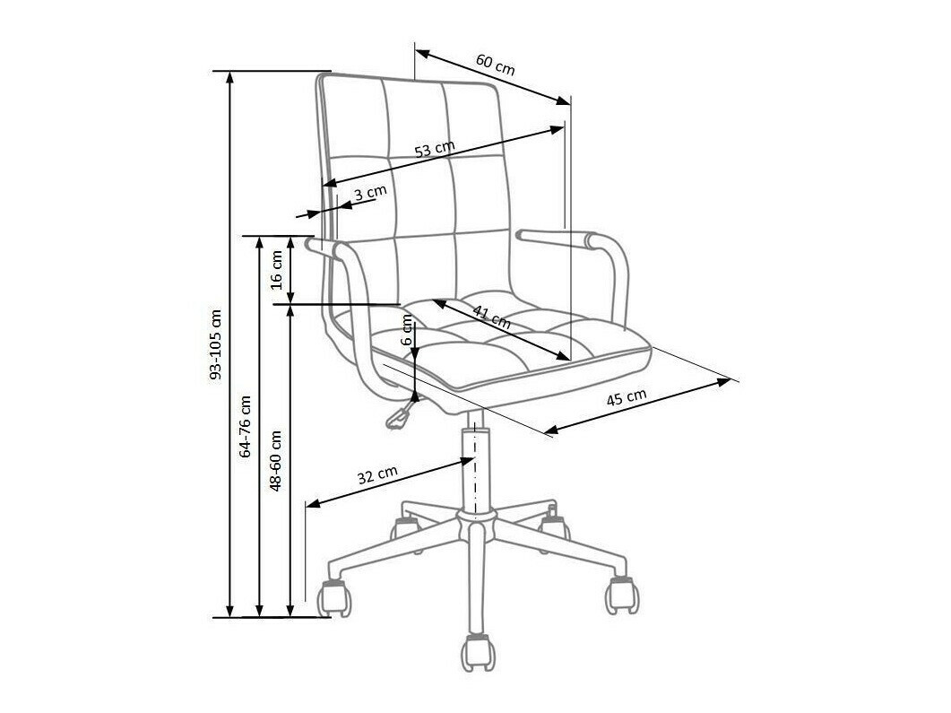 Scaun pentru copii Houston 565 (Alb)