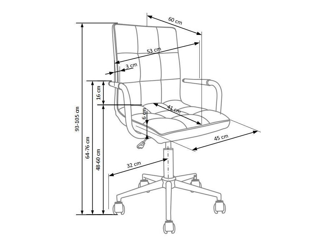 Scaun pentru copii Houston 565 (Negru)