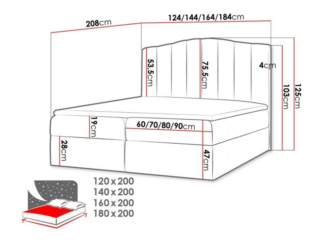 Pat boxspring Cantus (Casablanca 2314)