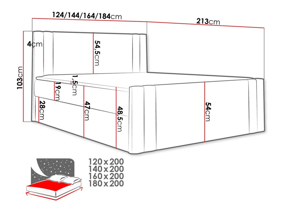 Pat boxspring Mel (Amor Velvet 4301)