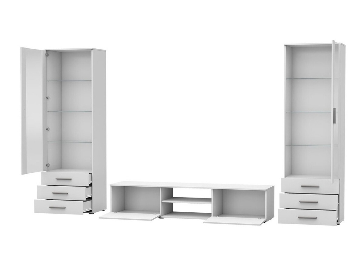 Set de living Tornola 109 (Alb + Alb lucios)