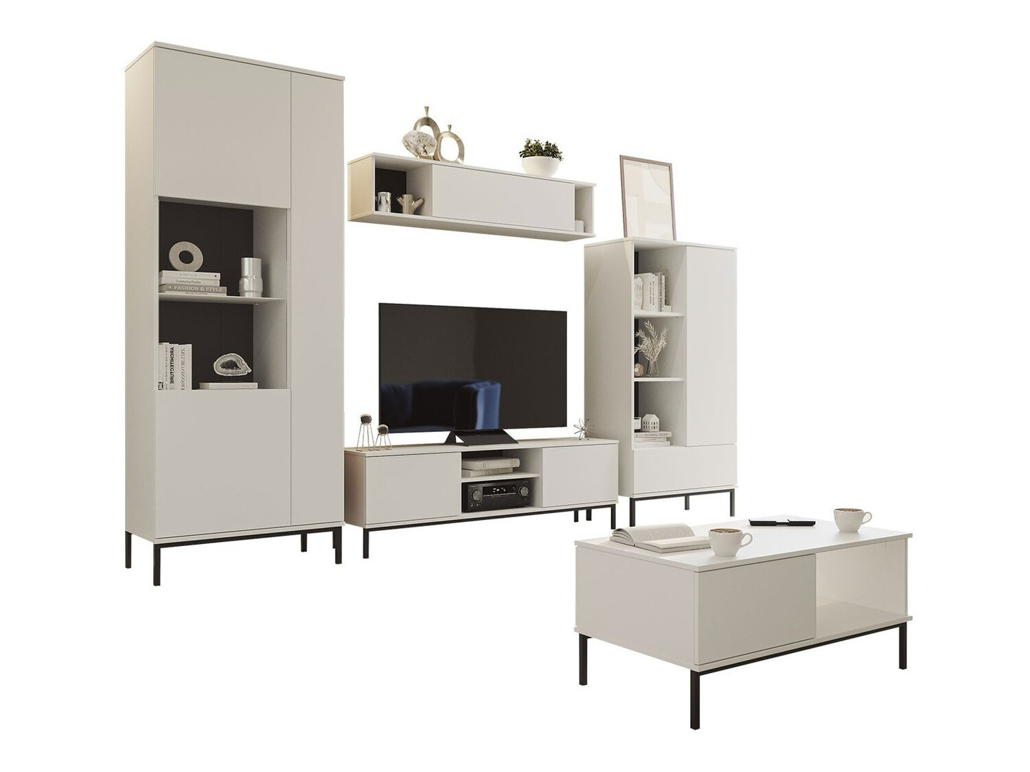 Set de living Lomsore 108 (Alb)