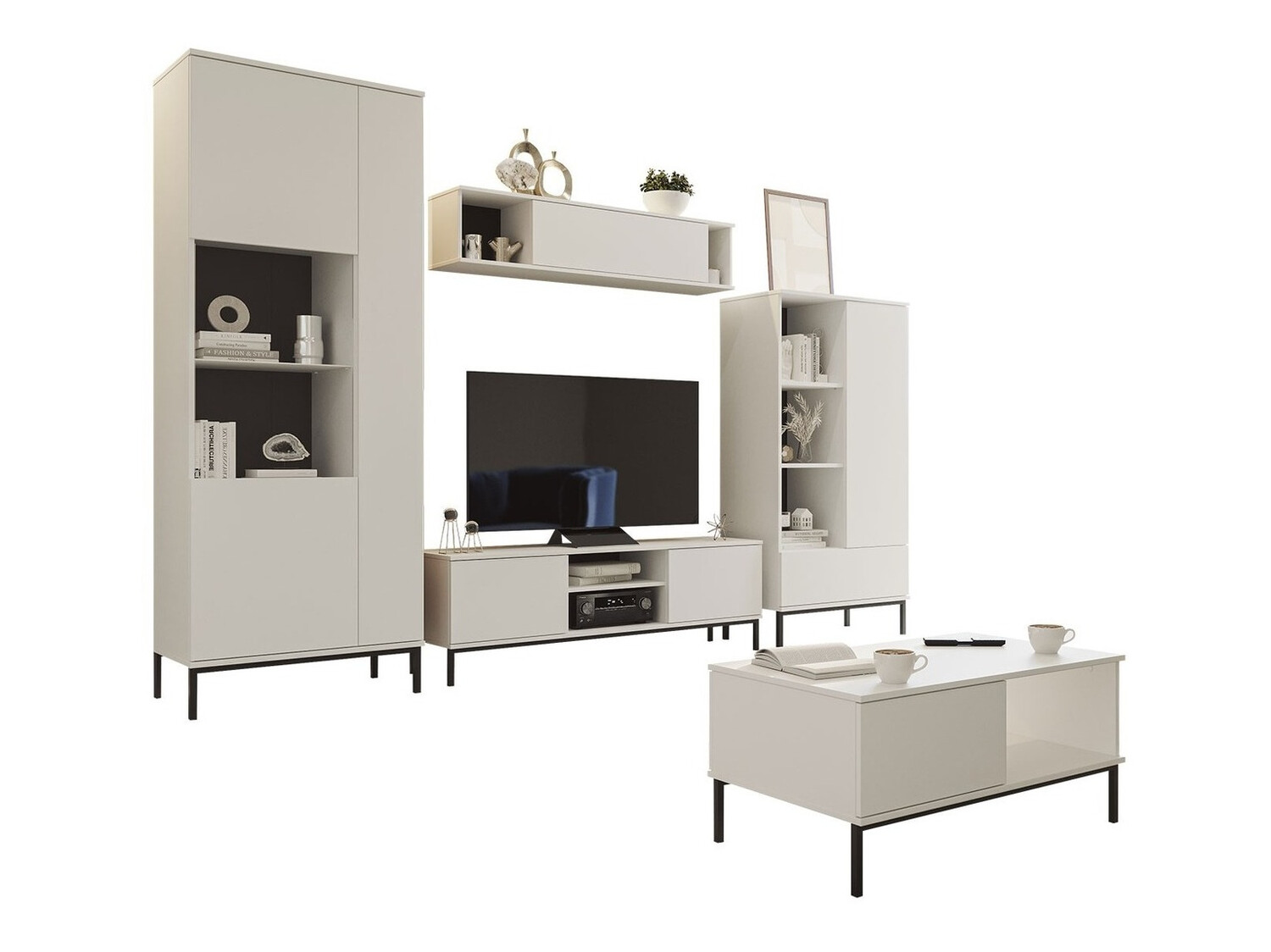Set de living Lomsore 108 (Alb)