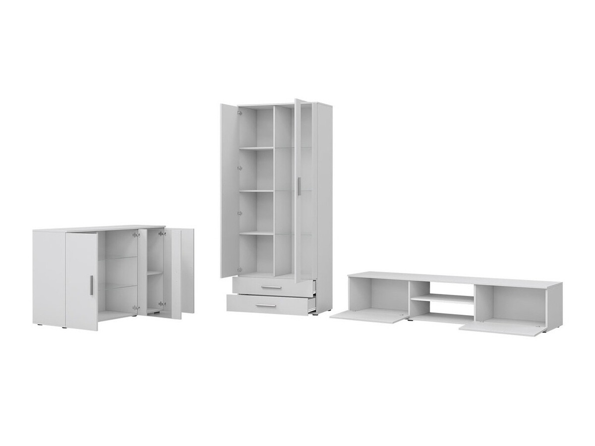 Set de living Tornola 116 (Alb + Alb lucios)
