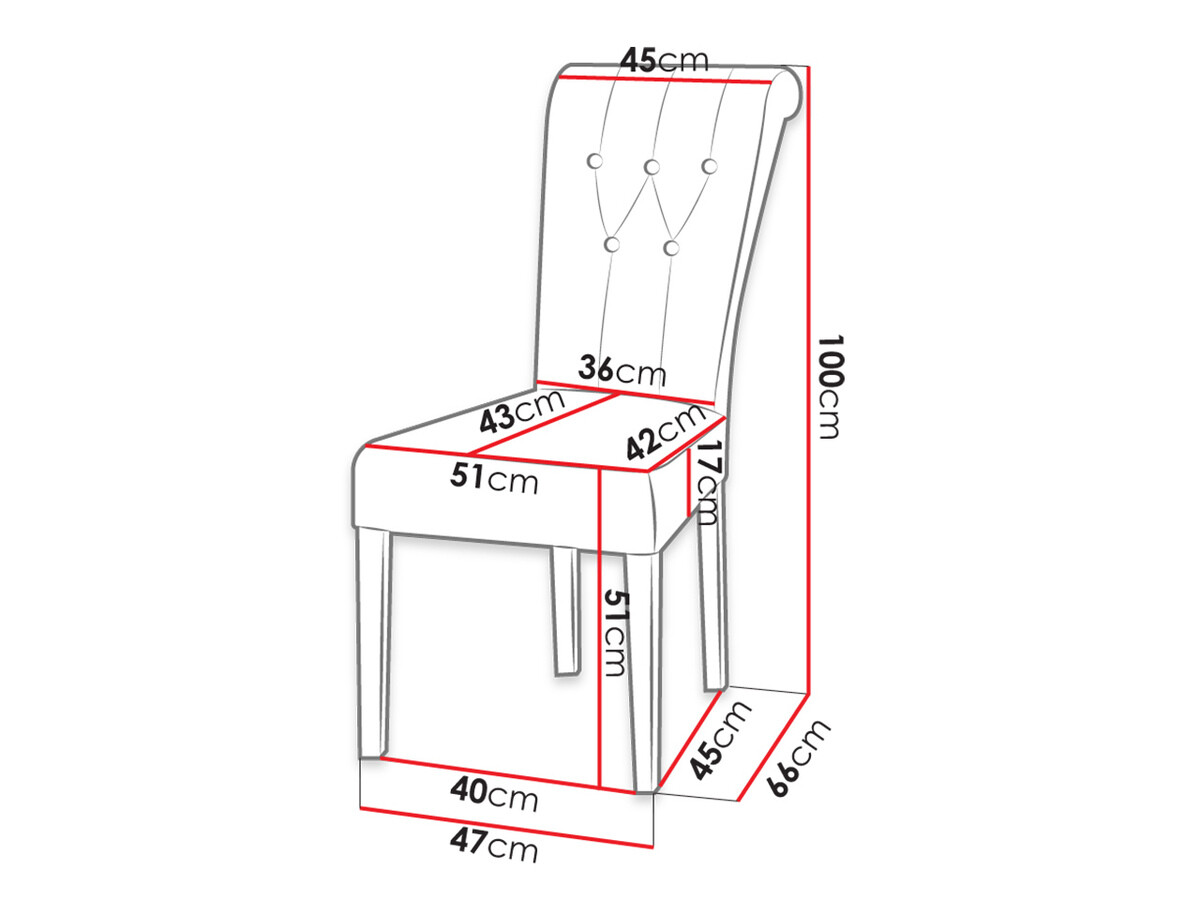 Scaun Racine 107 (Negru)