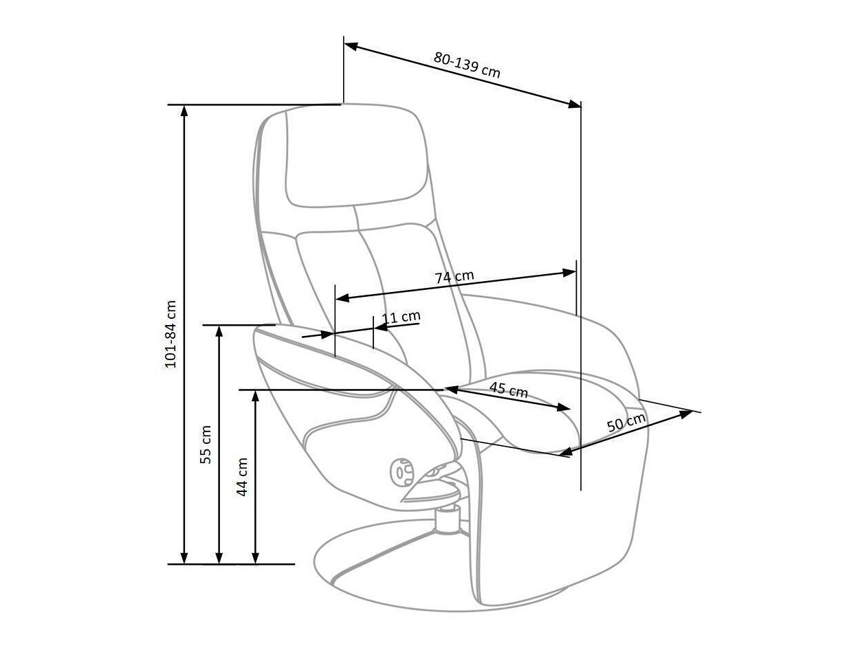 Fotoliu recliner Houston 491