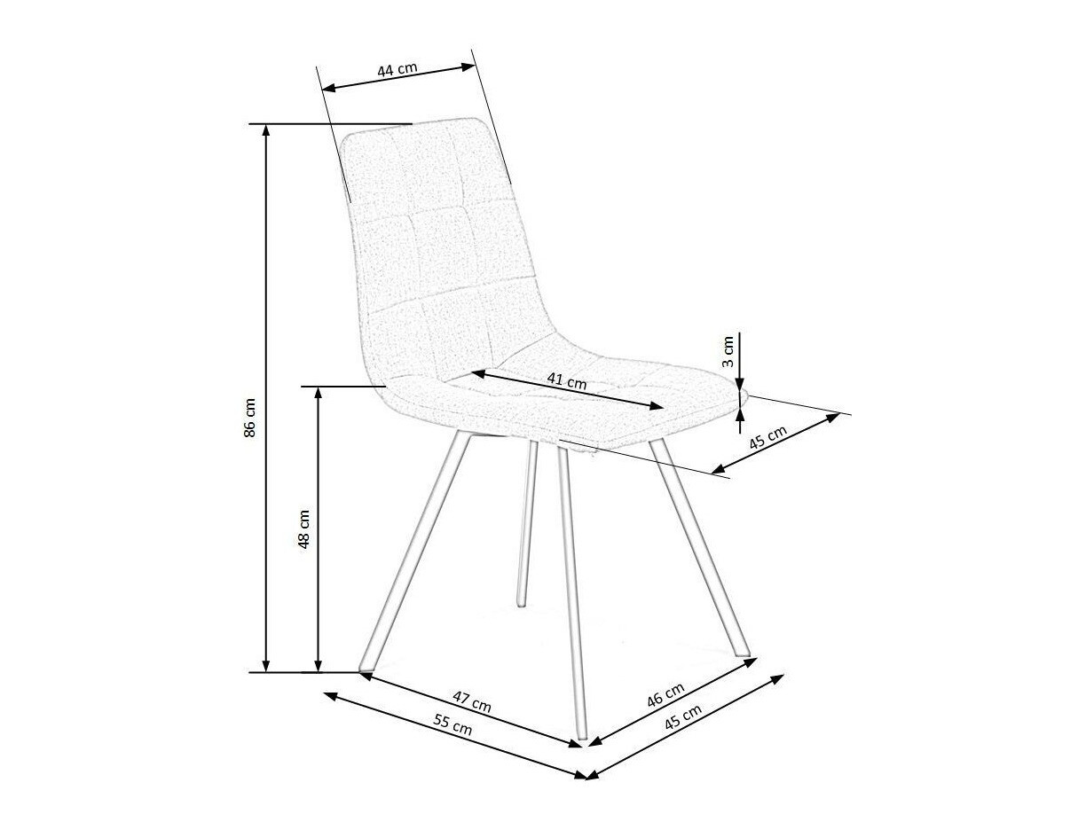 Scaun Houston 899 (Bej + Negru)