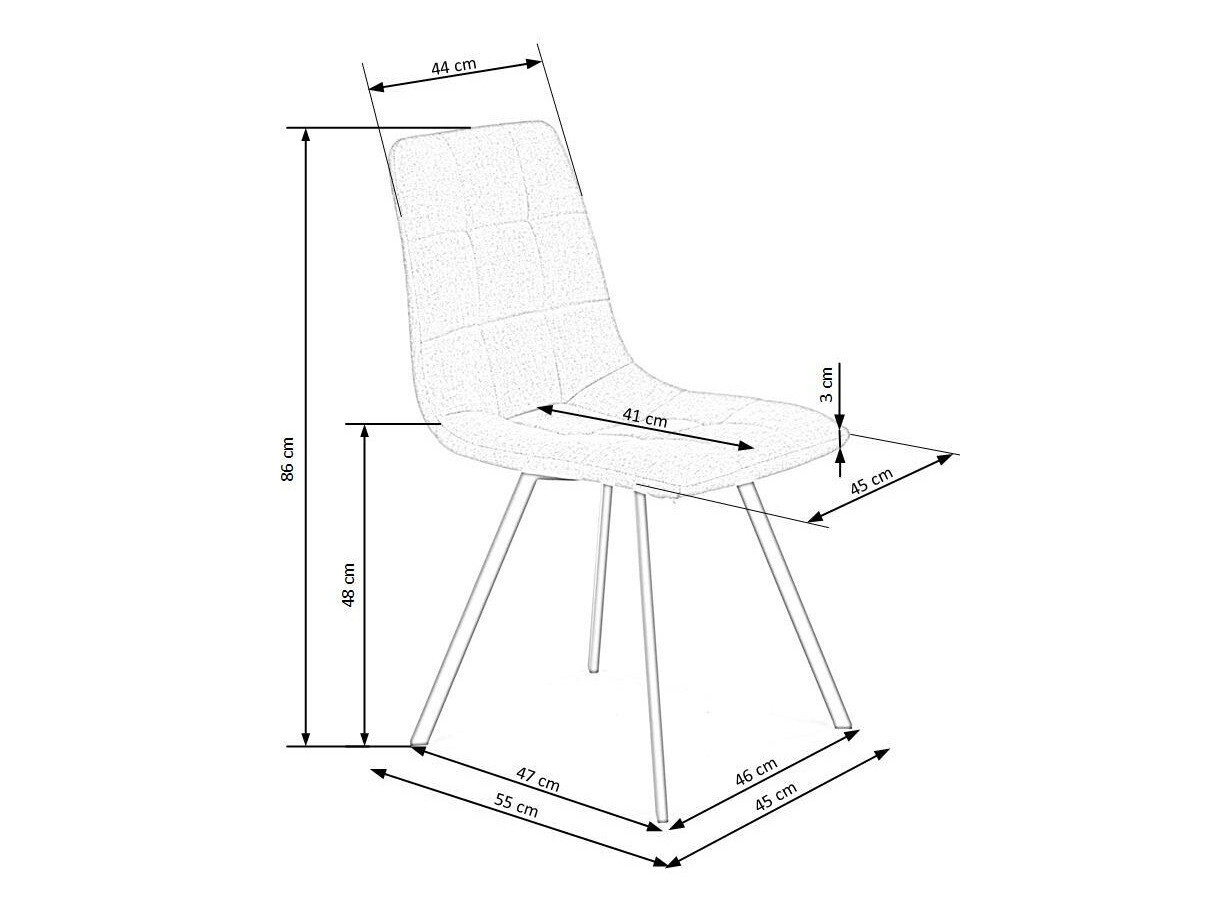 Scaun Houston 899 (Gri + Negru)