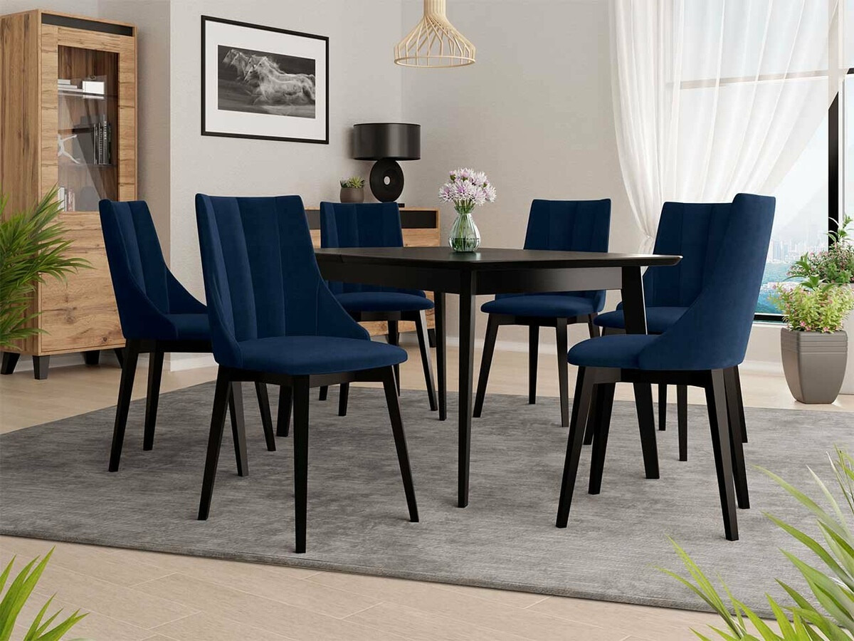 Scaun Racine 114 (Negru + Magic Velvet 2216)