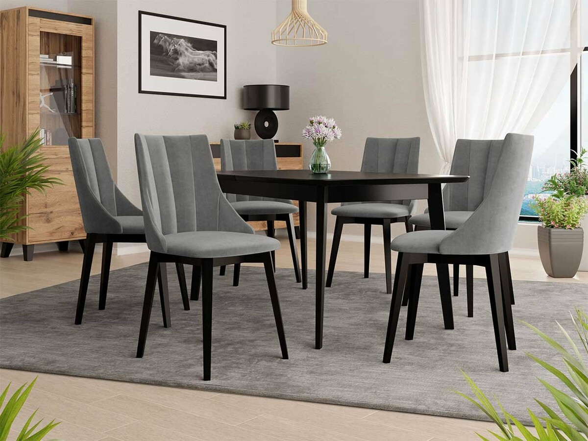 Scaun Racine 114 (Negru + Magic Velvet 2217)